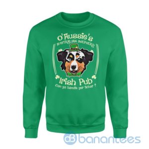 Dog gift idea St Patricks Day Aussie Australian Shepherd Sweatshirt Product Photo