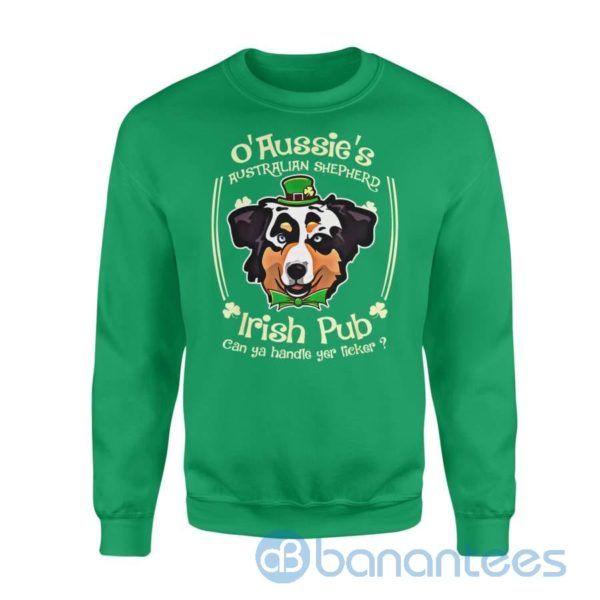 Dog gift idea St Patricks Day Aussie Australian Shepherd Sweatshirt Product Photo