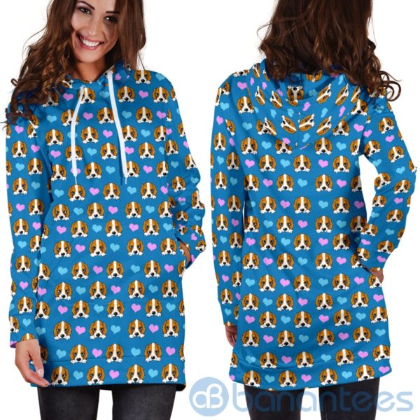 Dog Hearts Womens Hoodie Dress For Women Product Photo
