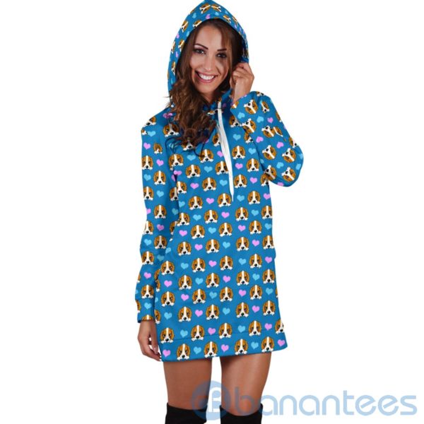 Dog Hearts Womens Hoodie Dress For Women Product Photo
