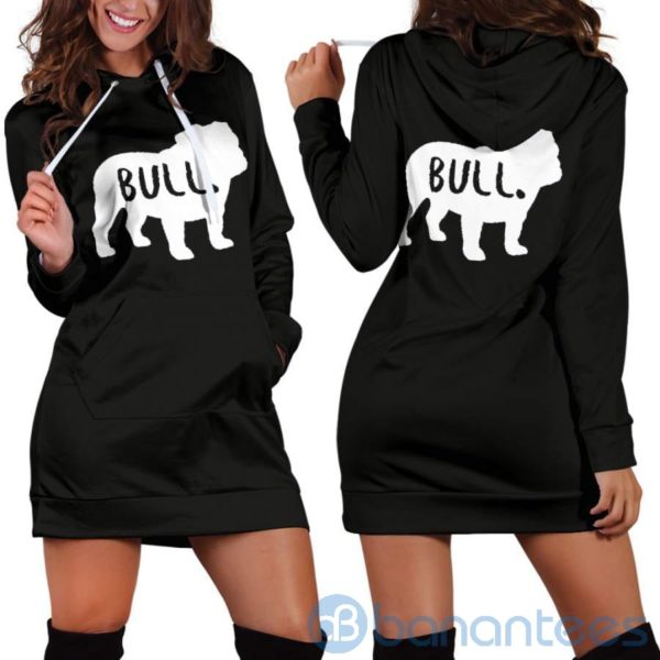Dog Lover Bull Hoodie Dress For Women Product Photo
