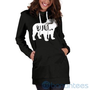 Dog Lover Bull Hoodie Dress For Women Product Photo