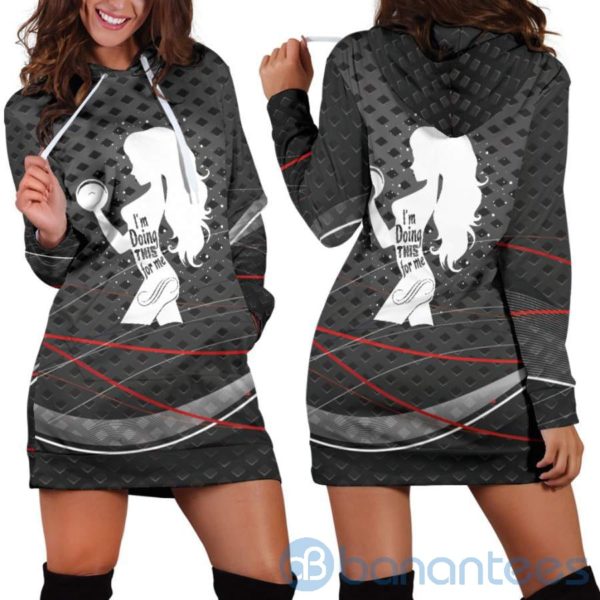Doing This For Me Hoodie Dress For Women Product Photo