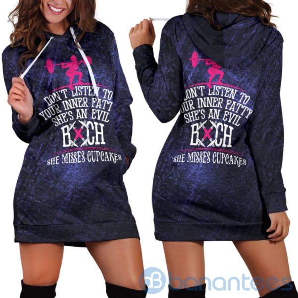 Don't Listen Hoodie Dress For Women Product Photo