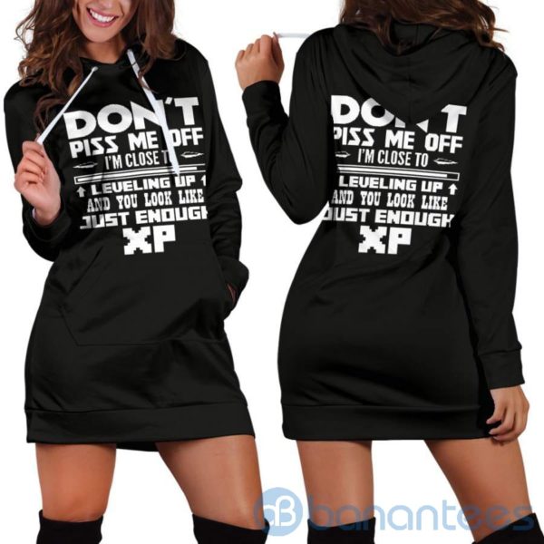 Don't Piss Me Off Hoodie Dress For Women Product Photo