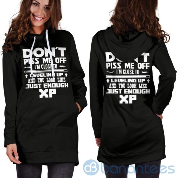 Don't Piss Me Off Hoodie Dress For Women Product Photo