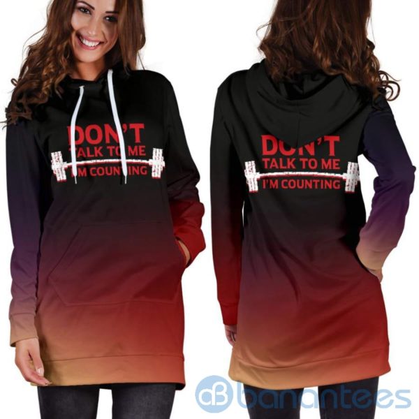Don't Talk To Me Hoodie Dress For Women Product Photo