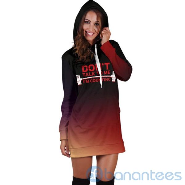 Don't Talk To Me Hoodie Dress For Women Product Photo