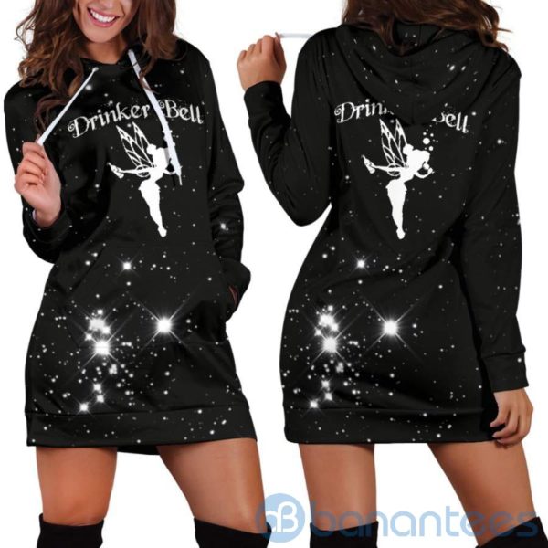 Drinkerbell Hoodie Dress For Women Product Photo