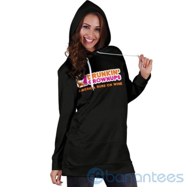 Drunkin Grownups Hoodie Dress For Women Product Photo