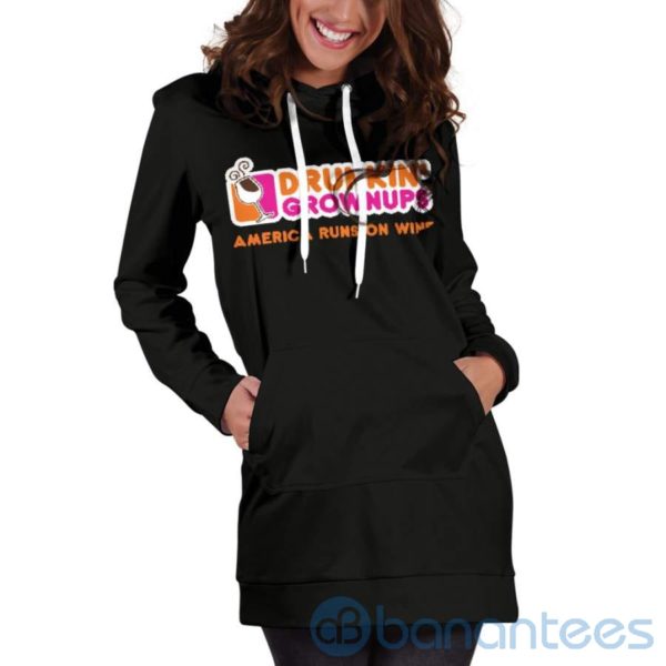 Drunkin Grownups Hoodie Dress For Women Product Photo