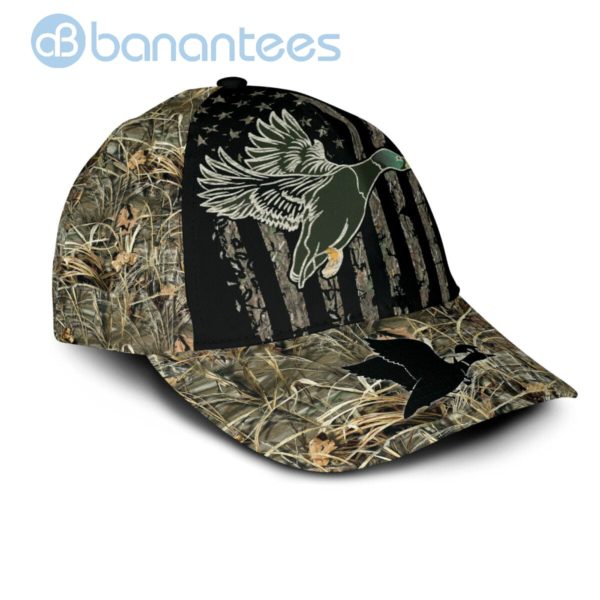 Duck Hunting Americal Flag All Over Printed 3D Cap Product Photo