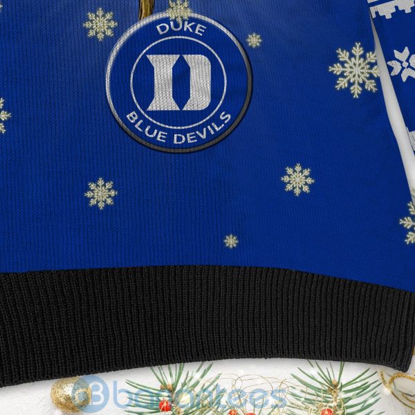 Duke Blue Devils Team Grinch Ugly Christmas 3D Sweater Product Photo