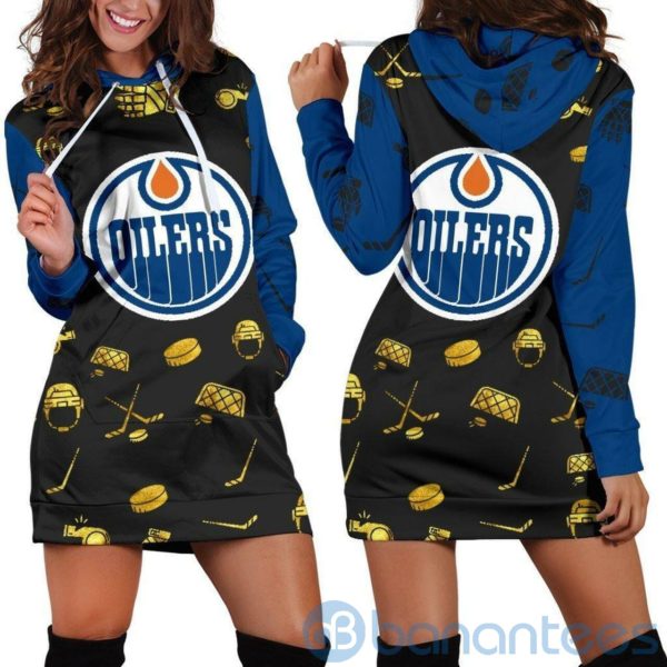 Edmonton Oilers Hoodie Dress For Women Product Photo
