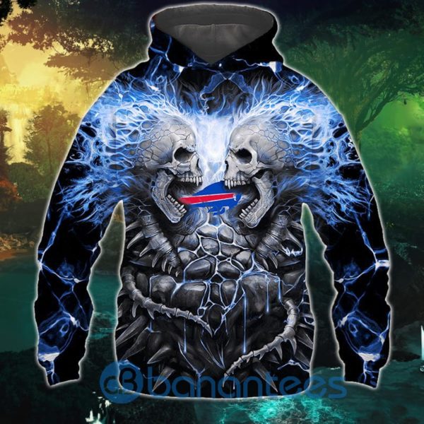 Electric Buffalo Bills Skull Hoodies Halloween Full Printed 3D Hoodie, Zip Hoodie Product Photo
