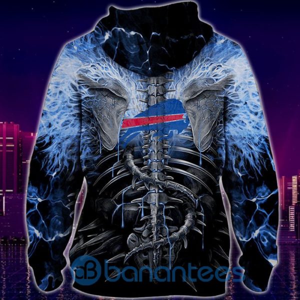 Electric Buffalo Bills Skull Hoodies Halloween Full Printed 3D Hoodie, Zip Hoodie Product Photo
