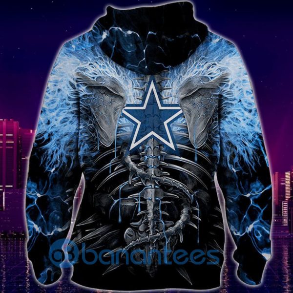 Electric Dallas Cowboys Skull All Over Printed 3D Hoodie Zip Hoodie Product Photo