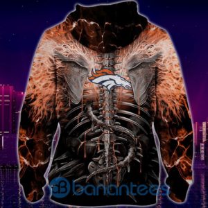 Electric Denver Broncos Skull Hoodies Halloween Full Printed 3D Hoodie, Zip Hoodie Product Photo