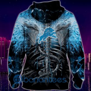 Electric Detroit Lions Skull Halloween All Over Printed 3D Hoodie, Zip Hoodie Product Photo