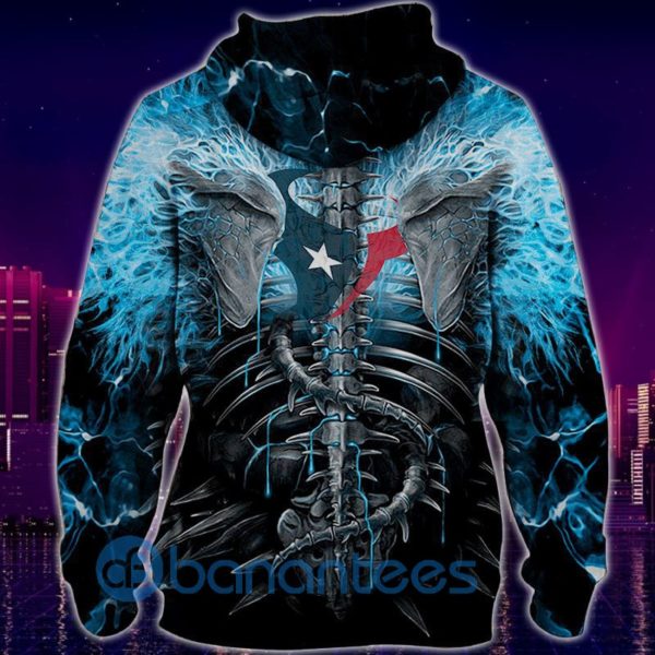 Electric Houston Texans Skull Halloween All Over Printed 3D Hoodie, Zip Hoodie Product Photo