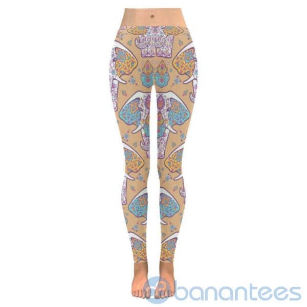 Elephant Mandala Leggings For Women Product Photo