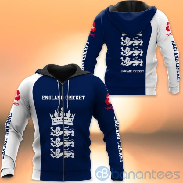 England Cricket Team All Over Printed Hoodies Zip Hoodies Product Photo