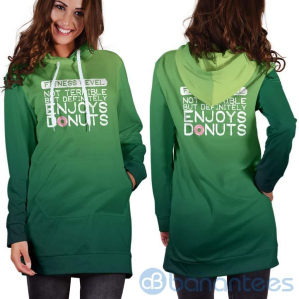 Enjoys Donuts Hoodie Dress For Women Product Photo