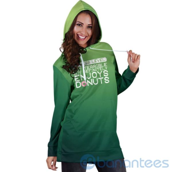 Enjoys Donuts Hoodie Dress For Women Product Photo