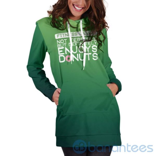 Enjoys Donuts Hoodie Dress For Women Product Photo