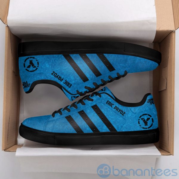 Eric Prydz Black Striped Low Top Skate Shoes Product Photo