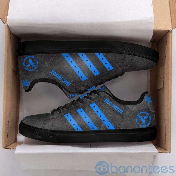 Eric Prydz Blue Striped Low Top Skate Shoes Product Photo
