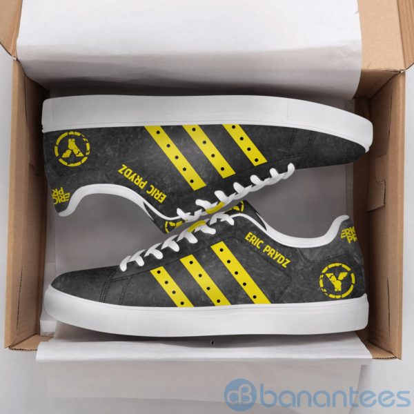 Eric Prydz Yellow Striped Low Top Skate Shoes Product Photo