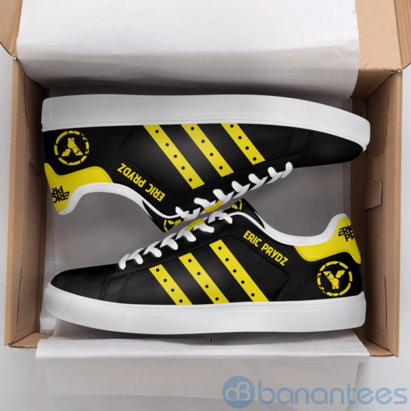 Eric Prydz Yellow Striped Low Top Skate Shoes Product Photo