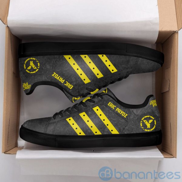 Eric Prydz Yellow Striped Low Top Skate Shoes Product Photo