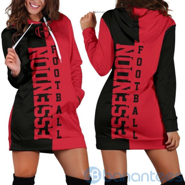 Essendon Football Hoodie Dress For Women Product Photo