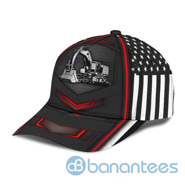 Excavator Heavy Equipment All Over Printed 3D Cap Product Photo