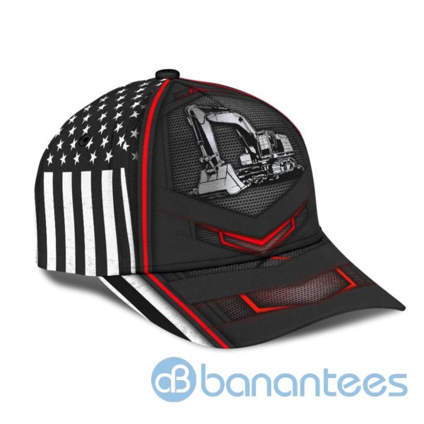Excavator Heavy Equipment All Over Printed 3D Cap Product Photo