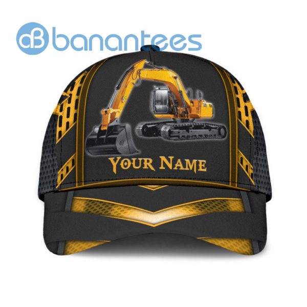 Excavator Heavy Equipment Custom All Over Printed 3D Cap Product Photo