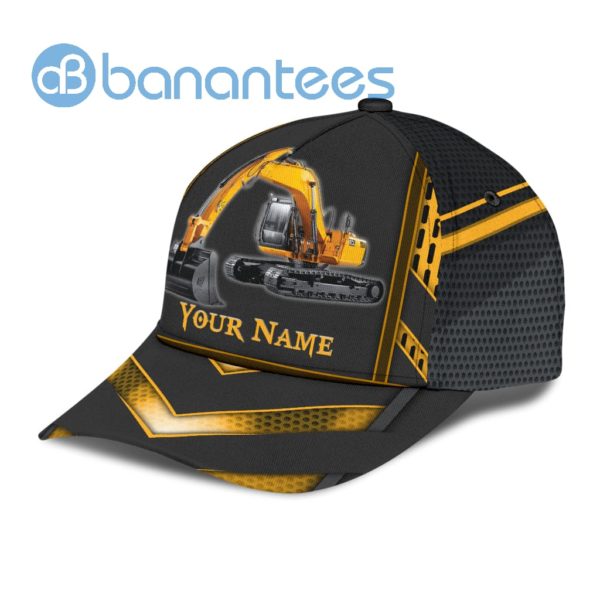 Excavator Heavy Equipment Custom All Over Printed 3D Cap Product Photo