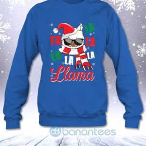 Fa La La La Llama Funny Christmas Llama Lovers Sarcasm Sweatshirt Product Photo