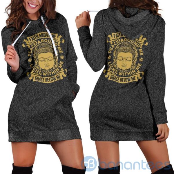 Faith Above Me Hoodie Dress For Women Product Photo