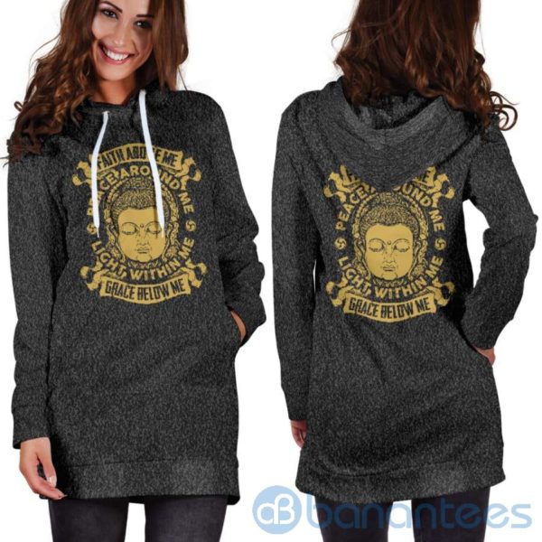 Faith Above Me Hoodie Dress For Women Product Photo