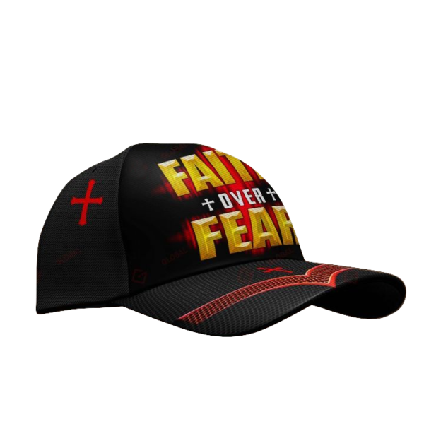 Faith Over Fear Jesus Christ God All Over Printed 3D Cap Product Photo