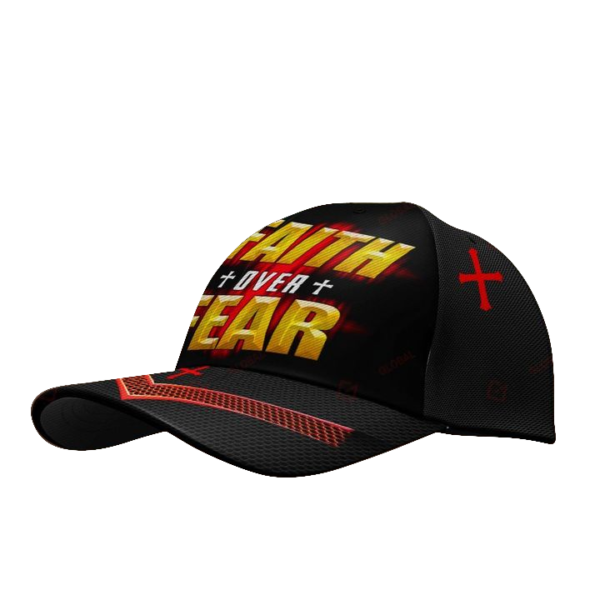 Faith Over Fear Jesus Christ God All Over Printed 3D Cap Product Photo