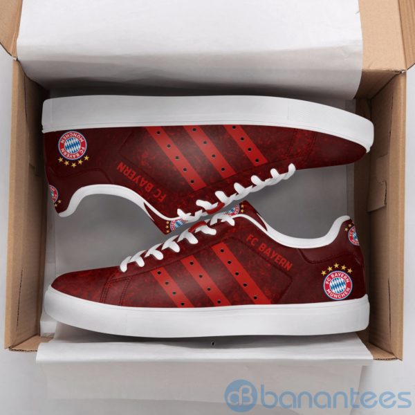 Fc Bayern Red Striped Low Top Skate Shoes Product Photo