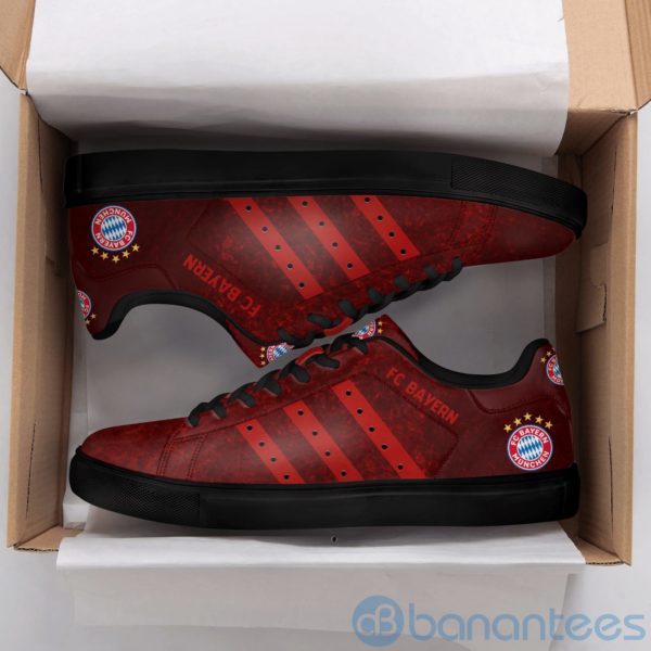 Fc Bayern Red Striped Low Top Skate Shoes Product Photo
