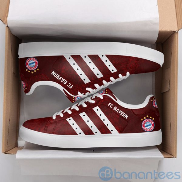 Fc Bayern White Striped Low Top Skate Shoes Product Photo