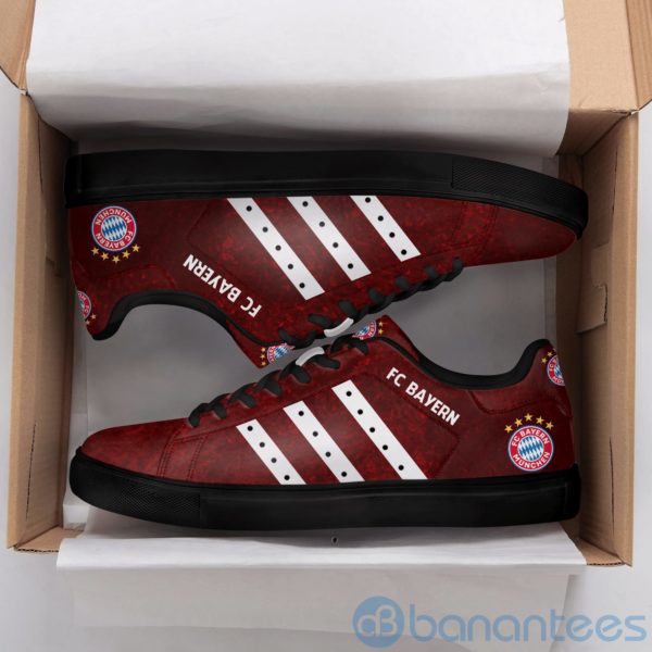 Fc Bayern White Striped Low Top Skate Shoes Product Photo