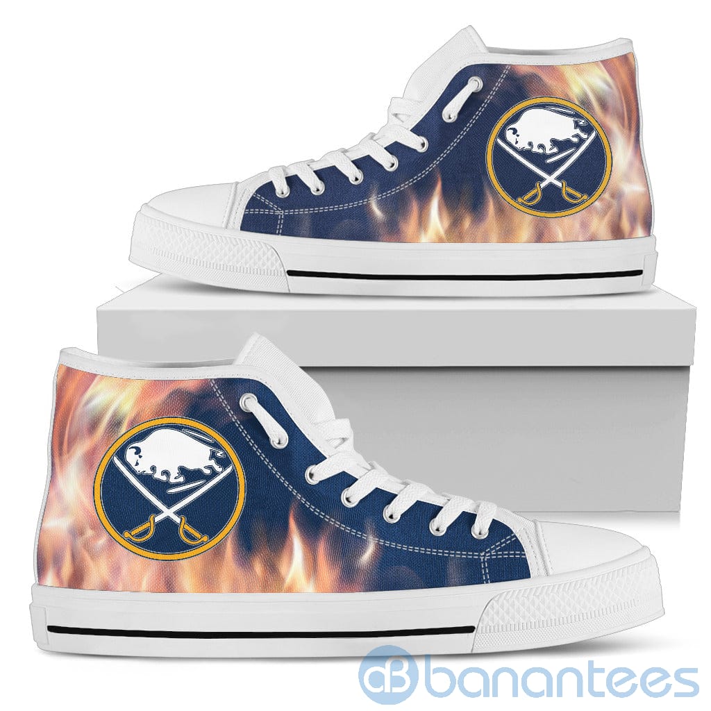 fire-and-logo-of-buffalo-sabres-high-top-shoes-2-K7BOH.jpg Fire And Logo Of Buffalo Sabres High Top Shoes Product Photo