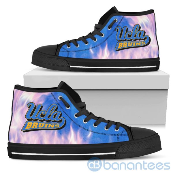 Fire And Logo Of UCLA Bruins High Top Shoes Product Photo